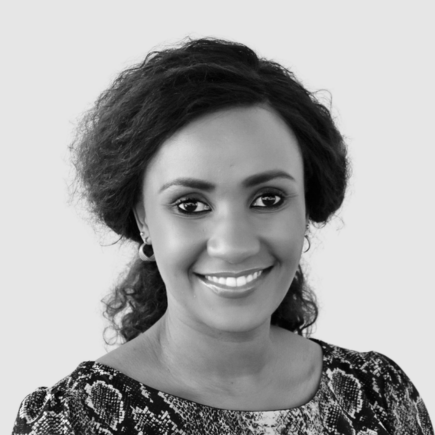 A portrait of Kristine Muriuki