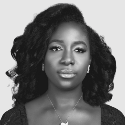 A portrait of Asatu Shannon