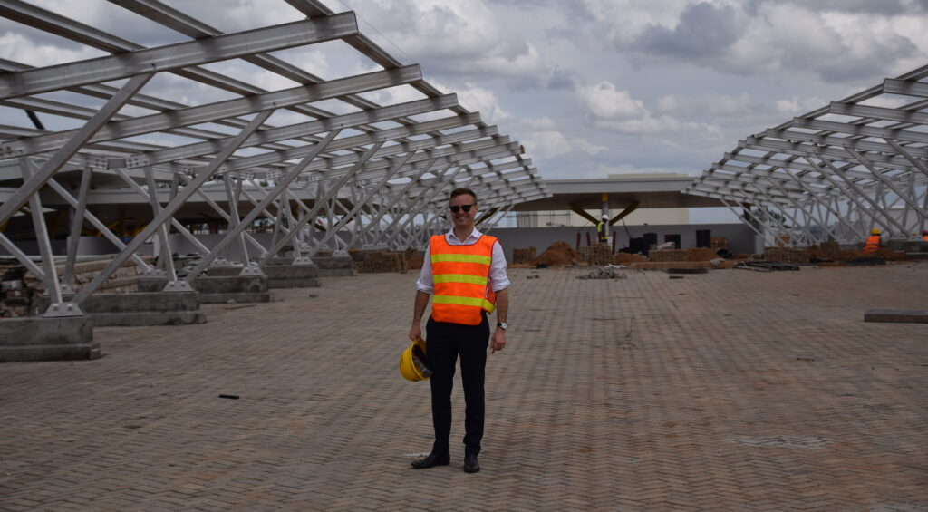 Co-founder and Managing Partner MattTilleard at CrossBoundary Energy’s first project for Garden City Mall in Nairobi, Kenya