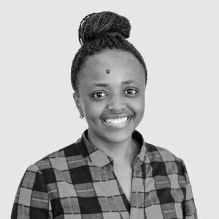 A portrait of Gertrude Mirie